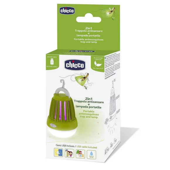 Chicco 2In1 Trappola Anti-Zanzare Portatile E Luce Notturna | Protezione Estate