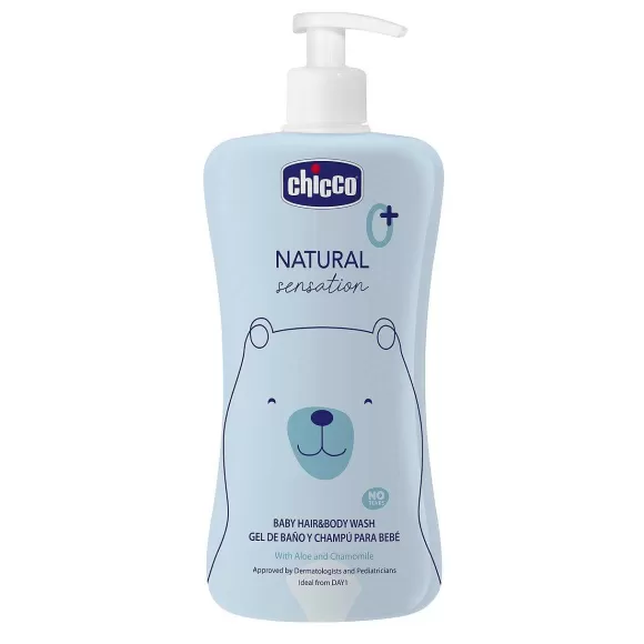 Chicco Baby Detergente Corpo E Capelli Natural Sensation | Shampoo E Bagnoschiuma