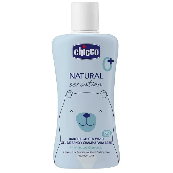 Chicco Baby Detergente Corpo E Capelli Natural Sensation | Shampoo E Bagnoschiuma