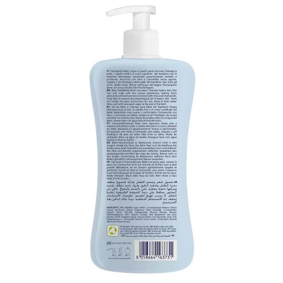 Chicco Baby Detergente Corpo E Capelli Natural Sensation | Shampoo E Bagnoschiuma