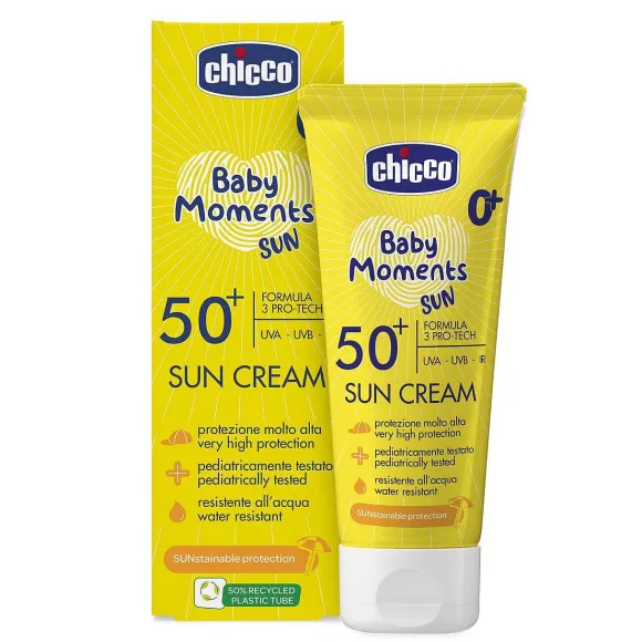 Chicco Baby Moments Sun - Crema Solare Spf 50+ 75 Ml. | Protezione Estate