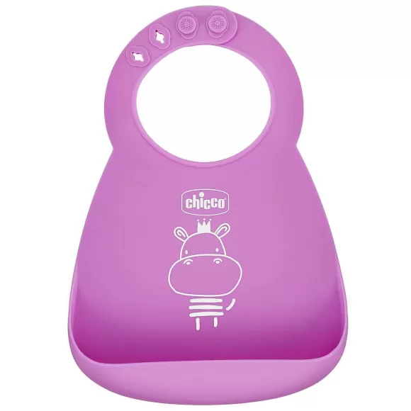 Chicco Bavaglino In Silicone Facile Da Arrotolare | Bavaglini