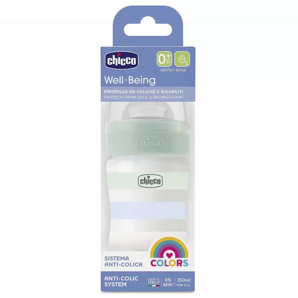 Chicco Biberon Benessere 150Ml Flusso Lento In Plastica | Biberon
