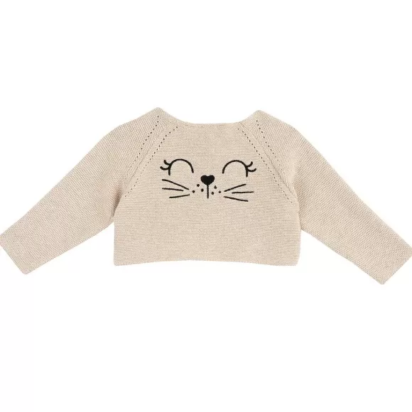 Chicco Cardigan Con Ricamo Sul Retro | Cardigan