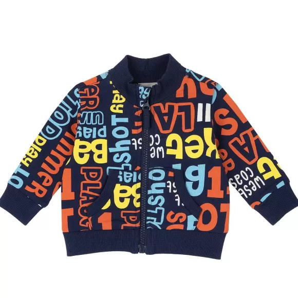 Chicco Cardigan Di Felpa Con Stampa All Over | Cardigan