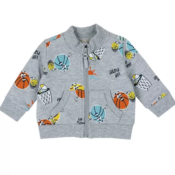 Chicco Cardigan Di Felpa Con Stampa All Over | Cardigan