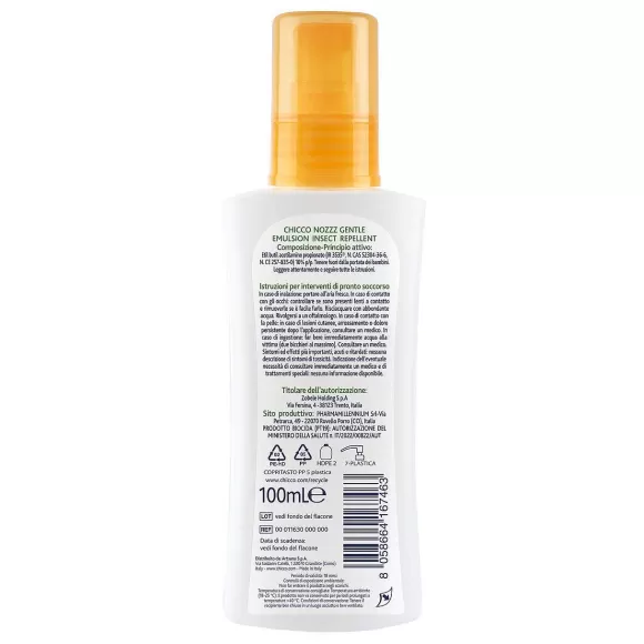 Chicco Nozzz Emulsione Delicata Insetto Repellente | Protezione Estate