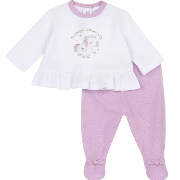 Chicco Completo Maglia E Pantaloni Con Piedini | Completi