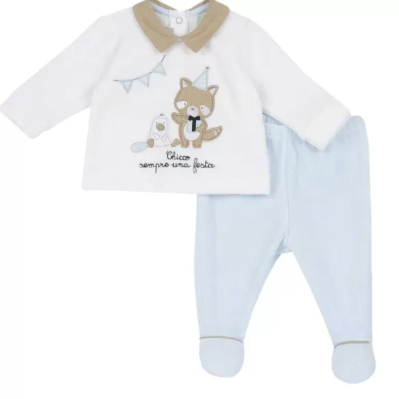Chicco Completo Maglia E Pantaloni Con Piedini | Completi