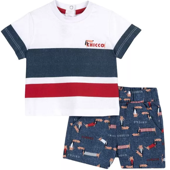 Chicco Completo Maglietta Con Pantaloni Corti | Completi