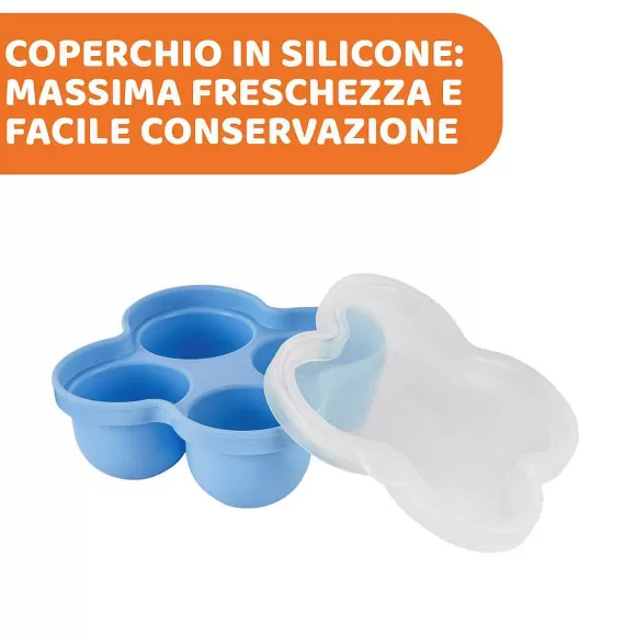 Chicco Contenitore Multiporzione Easy Store&Pop | Accessori Pappa