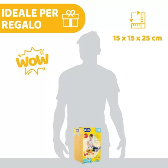 Chicco Cubo Incastra & Martella 2 In 1 | Incastri E Impilabili