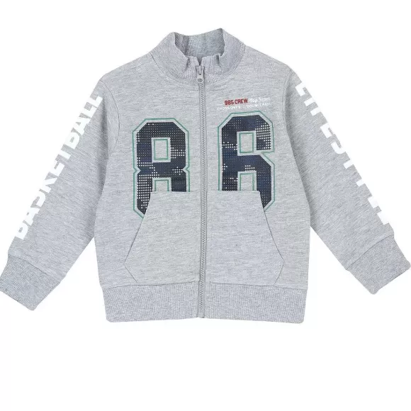 Chicco Felpa Grigio M Lange Con Zip | Cardigan
