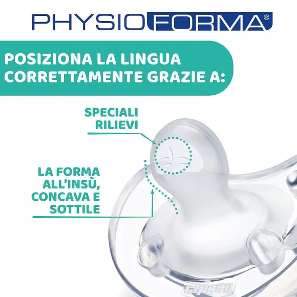 Chicco Gommotto Physioforma® Soft 16-36M (1 Pcs) | Succhietti Physioforma