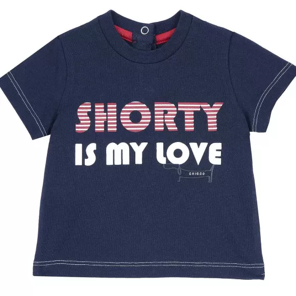 Chicco Maglietta Blu Manica Corta | T-Shirt
