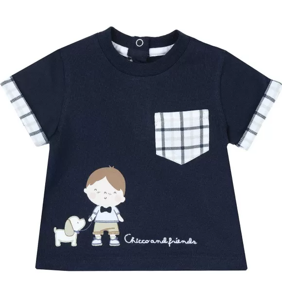 Chicco Maglietta Blu Manica Corta | T-Shirt