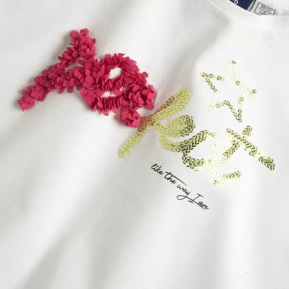 Chicco Maglietta Con Applicazioni In Georgette | T-Shirt