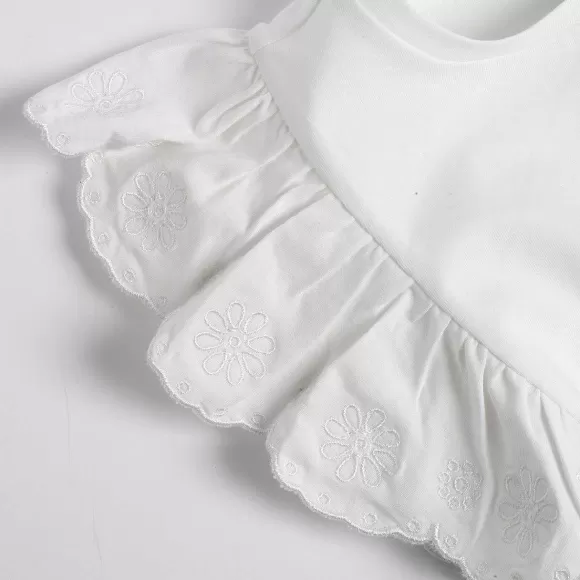 Chicco Maglietta Con Manichine Volants Ricamate | T-Shirt