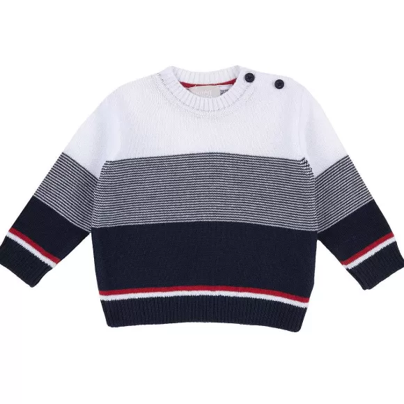 Chicco Maglione Di Tricot Con Fantasia A Righe | Maglioni