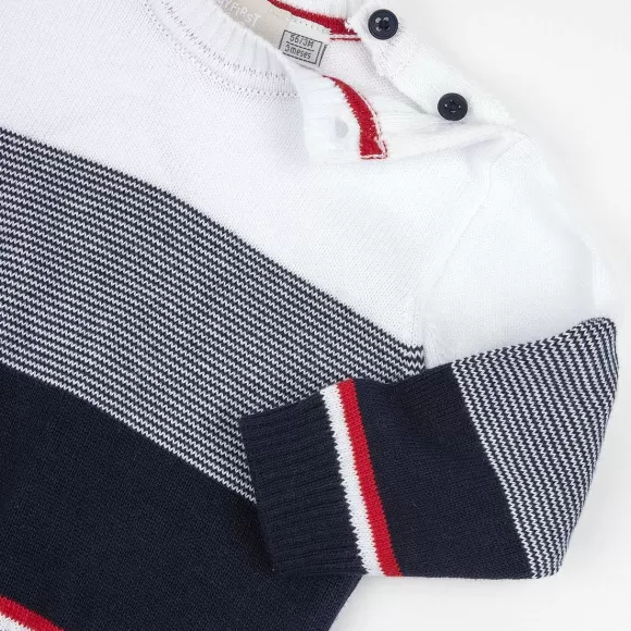 Chicco Maglione Di Tricot Con Fantasia A Righe | Maglioni
