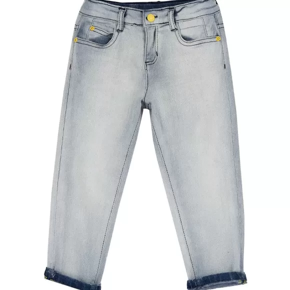 Chicco Pantaluni Lunghi Di Denim Con Risvolto | Jeans