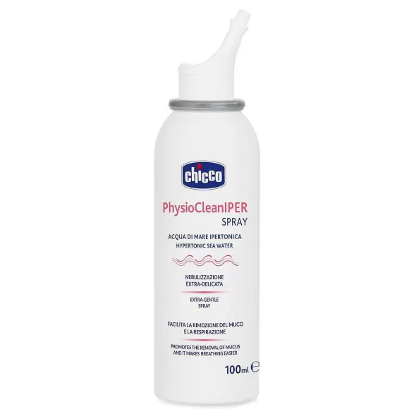 Chicco Physioclean Iper Spray - Acqua Di Mare Ipertonica | Pulizia Naso