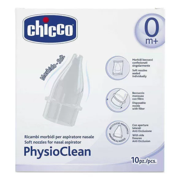 Chicco Physioclean Ricambi Morbidi Per Aspiratore Nasale | Pulizia Naso