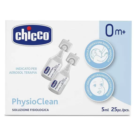 Chicco Physioclean Soluzione Fisiologica 5Ml-25Pz | Pulizia Naso