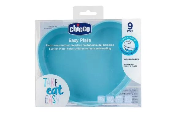 Chicco Piatto Cuore In Silicone Con Ventosa | Piatti E Posate