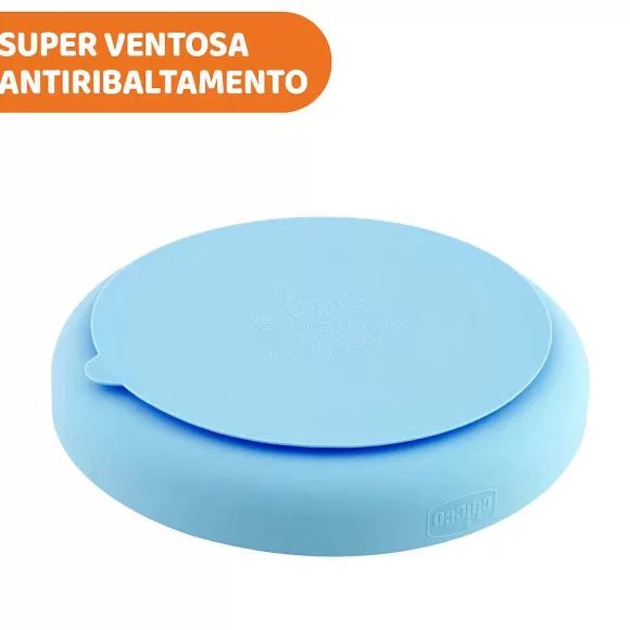 Chicco Piatto In Silicone Con Ventosa | Piatti E Posate