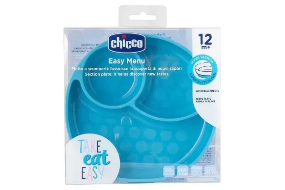 Chicco Piatto In Silicone Con Ventosa | Piatti E Posate