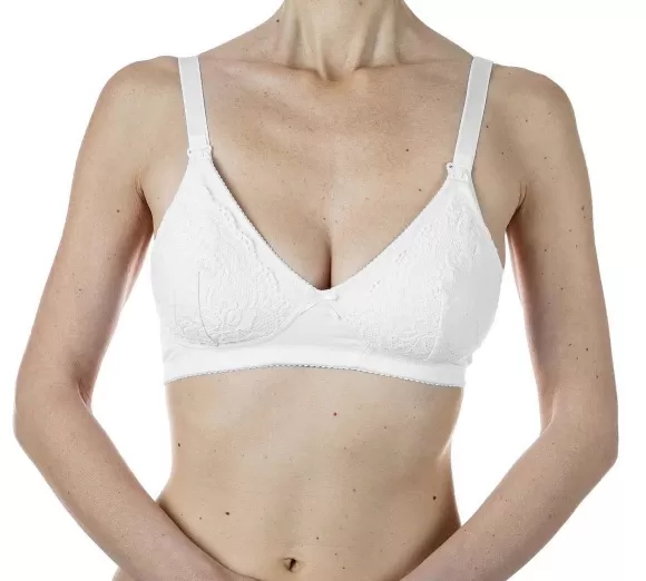 Chicco Reggiseno Allattamento In Cotone Bianco | Reggiseni Allattamento