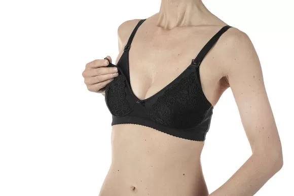 Chicco Reggiseno Allattamento In Cotone Nero | Reggiseni Allattamento