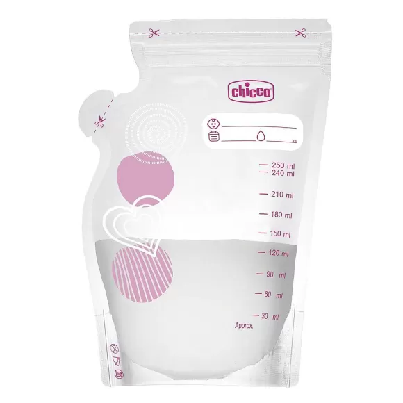 Chicco Sacchetto Per Latte Materno - 30 Pz | Accessori Allattamento
