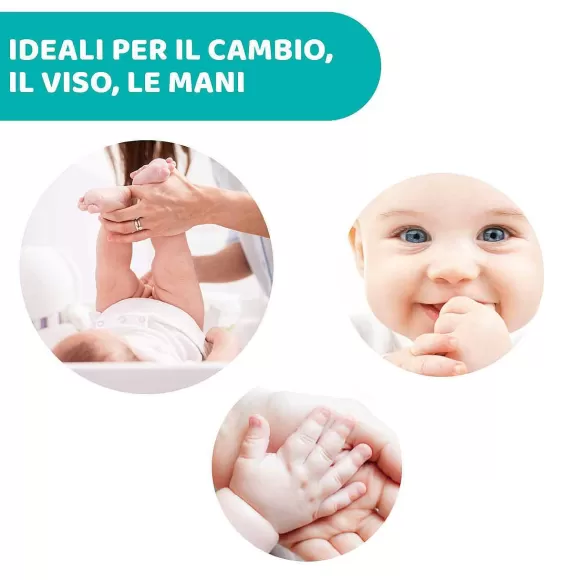 Chicco Salviettine Delicate - Ultra Soft And Pure Con Placchetta 60Pz | Salviettine