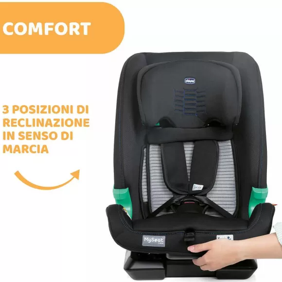Chicco Seggiolino Auto Myseat Air Zip&Wash (76-150 Cm) | Seggiolini Auto Bimbi Piccoli (Dai 15 Mesi)
