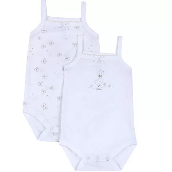 Chicco Set 2 Body Con Fiocco E Spallina Stretta | Body