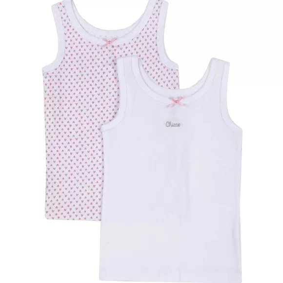 Chicco Set Canottiere Con Spallina Larga E Fiocchetto | Body