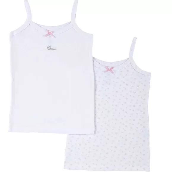 Chicco Set Due Canottiere A Costina | Intimo