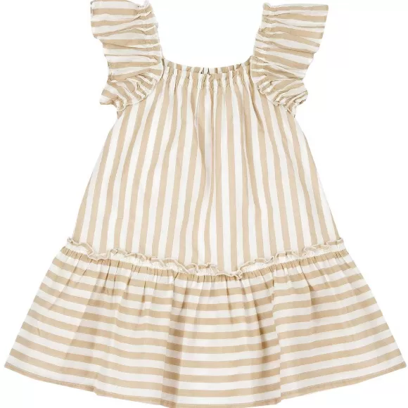 Chicco Vestito A Righe Con Manica Ad Aletta | Vestiti