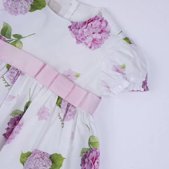 Chicco Vestito Con Stampa Floreale E Fiocco | Vestiti